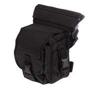 LIOOBO Bolsa De Muslo De Tela Oxford, Tamaño Único, Color Negro, Multiusos para Senderismo, Camping y Actividades Al Aire Libre