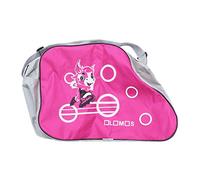 LIOOBO Bolsa de Patinaje sobre Hielo Zapatos de Patinaje Impresos Bolsa de Almacenamiento Portátil Ajustable Correa para el Hombro Patines de Ruedas Patines en línea para niños Adultos (Rosa)