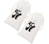 LIOOBO Bolsa para Zapatillas de Ballet Cordón, Bolsa de Transporte para Zapatos de Baile para Mujer y Niña, Lona Resistente, Diseño Ligero, Adecuado para Gimnasio y Viajes,