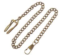 LIOOBO Cadena de Reloj de Bolsillo Vintage 37.5Cm 3 Piezas Acero Inoxidable Decorativa para Chaleco Accesorio Retro Resistente