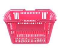 LIOOBO Cesta de Almacenamiento de Plástico Resistente para Supermercado Portátil y Espaciosa para Tiendas de Frutas y Snacks Organizador Multiuso para Hogar y Comercio