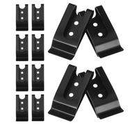 LIOOBO Clips Metálicos para Cinturón 12 Piezas Cierre Robusto de Hierro para Deportes al Aire Libre y Oficina, Soporte Seguro para Teléfono Celular