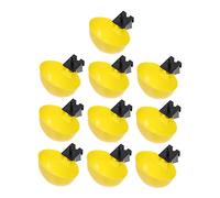 LIOOBO Comedero Automático De Agua para y Pollos 10 Pcs Plástico Fácil De Limpiar Dispensador De Agua para Aves