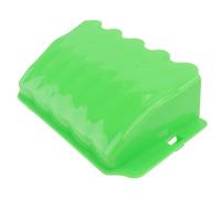 LIOOBO Comedero Externo para Conejos y Mascotas Pequeñas en Plástico Verde Superficie Lisa y Fijación Fuera Jaula para Alimentación Fácil y Práctica