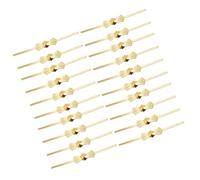 LIOOBO Conectores de Cristal Forma de Pajarita Dorados para Lágrimas de Cristal, Gancho Metálico Reutilizable para Lámparas y Arañas, 200 Piezas para Proyectos Hogar