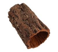LIOOBO Cueva para Reptiles de Corteza de Corcho Natural, Refugio Húmedo para Geckos y Tarántulas, Escondite para Terrarios de Selva Tropical, Diámetro 12 Cm y Altura 20 Cm, Accesorio