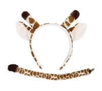 LIOOBO Disfraz De Jirafa De Peluche Para y Adultos - Diadema y De Animal - Accesorios De Cosplay Para Halloween y Fiestas Diseño Suave y Cómodo Ideal Para Celebraciones y Vacaciones