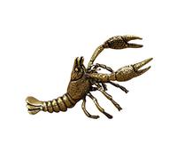 LIOOBO Estatuilla De Langosta De Latón para Decoración Marinera - Escultura Feng Shui De Buena Suerte - Ideal para Coleccionistas y Fiestas Único y Elegante