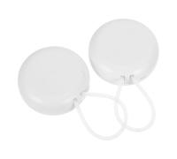 LIOOBO Estuche Redondo para Tapones Oídos 2 Unidades, Caja Pequeña de Plástico Color Claro, Sellado, Portátil para Natación y Viajes, Soporte Compacto para Almacenamiento Seguro
