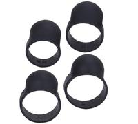 LIOOBO Fundas para Dedos de Ethereal Negras 4 Piezas para Percusión Protección Antidolor Accesorios para Instrumentos Etéreos Práctica Segura y Cómoda