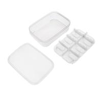 LIOOBO Incubadora de Huevos Profesional para Reptiles y Serpientes, Caja de Cría de Plástico Blanco 14 Compartimentos, Fácil de Limpiar y Transportar