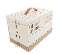 LIOOBO Jaula Plegable para Mascotas Pequeñas Jaula de Transporte para Conejos y Gatitos Diseño Práctico y Lavable para Entrenamiento y Cuidado de Aves