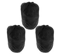 LIOOBO Juego de 3 Bolsas Impermeables Cordón para Guardar Ropa, Tamaño 16.5x33 Cm, Nylon Resistente, Bolsas de Compresión para Chaquetas de Plumón y Ropa de Viaje, Protección contra Agua