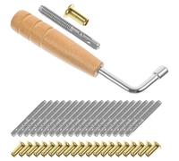 LIOOBO Juego de Clavijas de Afinación para Arpa de Lira, Pin de Arpa de Metal Profesional, Accesorio Duradero para Instrumentos Musicales, Repuesto para Lira, Kit de 1 Set, Uso
