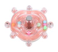 LIOOBO Juguete de Rueda Giratoria para Loros, Abs y Acero Inoxidable