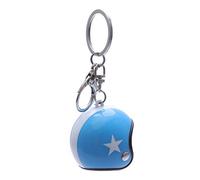LIOOBO - Llavero creativo para casco de moto, diseño de estrella, color azul