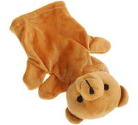LIOOBO Marioneta de Mano de Peluche Oso Marrón 1 a 3 Años, Juguete Educativo Interactivo de Títere Narrador de Historias Extremidades Móviles para Desarrollo Motriz