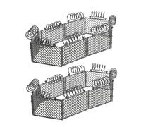 LIOOBO Mini Valla de Plástico Abs para Bloques de Construcción, 2 Juegos de Pequeña Cerca de Granja DIY, Barandilla de Seguridad en Miniatura para Escenas de Guerra y Juego Interactivo