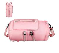 LIOOBO Mochila Deportiva para Mujer Rosa de Lona Resistente Múltiples Compartimentos Mochila de Senderismo y Gimnasio Versátil para Viajes y Piscina para Entrenamiento y Uso Diario