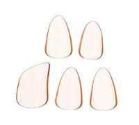 LIOOBO Púas para Guzheng 5piezas de PC Color Naranja Protección para Dedos Sonido Cálido para Tocar Instrumentos de Cuerda y Guzheng