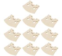 LIOOBO Puente para Violín de Arce Forma Corazón 10 Unidades Madera Maciza Accesorios para Violín Instrumento Musical Repuesto para Cuerdas Orquestales Uso Profesional