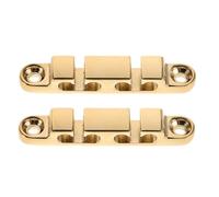 LIOOBO Retenedor de Cuerdas que Previene Desafinación y Reduce Desgaste de 6 Cuerdas Eléctrico Dorado con Tornillos de Montaje Accesorio Metálico para Presentaciones