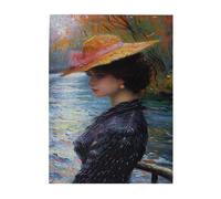Liorosa Rompecabezas para adultos, 500 piezas, impresionista, elegante, retratos en un jardín secreto, diseño vibrante y único, ideal para relajación y diversión familiar, divertida obra de arte para