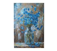 Liorosa Whispers Of Spring - Rompecabezas de madera para adultos, 1000 piezas de flores azules de ensueño con arte de pintura al óleo, las piezas encajan perfectamente, disfruta resolviendo