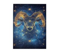 Liorosa Zodiac'S Starlight Ram - Rompecabezas de 500 piezas para adultos, serie clásica y hermosa de doce constelaciones, ejercita habilidades prácticas y pensamiento, disfruta del proceso de