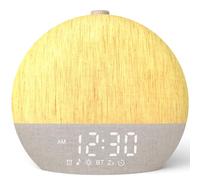 LIORQUE Despertador Amanecer, Despertador Luz Natural Simulación de Amanecer, 17 Modos de Luz, 30 Sonidos Relajantes, Modo de Ayuda para Dormir, Conexión Bluetooth, Función Alarma y Snooze