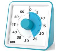 LIORQUE Temporizador Visual, Temporizador Niños de Cuenta Regresiva de 60 Minutos, Pomodoro Timer con Funcionamiento Silencioso (Azul Oscuro)