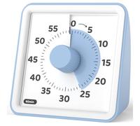 LIORQUE Temporizador Visual, Temporizador Niños de Cuenta Regresiva de 60 Minutos, Pomodoro Timer con Funcionamiento Silencioso (Azul Cielo)