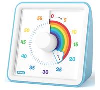 LIORQUE Temporizador Visual, Temporizador Niños de Cuenta Regresiva de 60 Minutos, Pomodoro Timer, Herramienta de Gestión del Tiempo para Niños y Adultos (Azul)