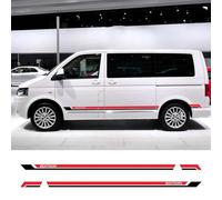 LIOUFTT 2 Pegatinas para faldón de Coche, calcomanías de Vinilo para Furgoneta Camper, aptas para VW Transporter Caravelle Multivan T4 T5 T6, Accesorios