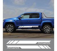 LIOUFTT 2 uds, pegatinas de rayas de falda lateral para puerta de coche, calcomanías de película de vinilo, aptas para VW Amarok Pickup, decoración gráfica, accesorios para automóviles