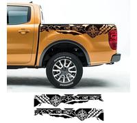 LIOUFTT 2 uds, Pegatinas para Coche, brújula, Aventura, Todoterreno, calcomanía gráfica de Vinilo con Cola automática, Apta para Accesorios de camioneta Ford Ranger Raptor