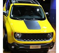 LIOUFTT Etiqueta engomada de la cubierta del capó del coche, calcomanía de película de vinilo con estilo gráfico, apta para accesorios de personalización de automóviles Jeep Renegade