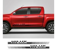 LIOUFTT Pegatina de rayas laterales para puerta de camioneta, calcomanías decorativas de vinilo con gráficos para camiones, aptas para Toyota Hilux Vigo Revo, accesorios de sintonización automática