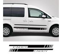 LIOUFTT Pegatinas de Rayas Laterales para Coche, calcomanías de Vinilo, aptas para VW Caddy MK1 MK2 MK3 MK4 4 3 2 Maxi Kombi Camper Van Accesorios