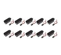 liovitor 10 soportes de batería de 9 V para guitarra y bajo