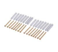 liovitor 16 pastillas humbucker para guitarra eléctrica M2,5 x 32 mm, ajuste de de tornillo y resorte, paso de 0,4 mm, color dorado