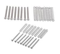 liovitor 16 pastillas Humbucker para guitarra eléctrica, M2,5 x 32 mm, M3 x 30 mm, ajuste de con tornillo y resorte