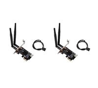 liovitor 2 adaptadores de tarjeta de red inalámbrica WiFi Bluetooth PCIe a M.2 tarjeta de expansión WiFi adaptador M.2 NGFF