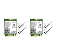 liovitor 2X AC8265 Tarjeta WiFi+6DB Antena Adaptador de Red para Nano 300Mbps+867Mbps 2.4GHz 5GHz Dual Band NGFF BT4.2 Módulo