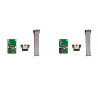 liovitor 2X RTL8111F Mini PCIE Tarjeta de red Gigabit Tarjeta de red Ethernet de un solo puerto Realtek 8111F Tarjeta de red de control industrial
