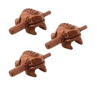 liovitor 3 x madera tallada para croar percusión musical sonido rana bloque de tono juguete