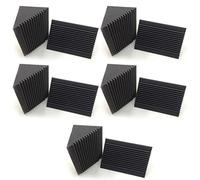 liovitor 30 piezas de espuma acústica carbón/negro para graves de absorción de sonido para estudio de insonorización de pared de esquina 12 x 12 x 24 cm