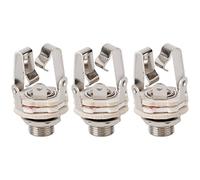 liovitor 3X Jack 6.5 Dos Canales Audio Cable Conector Enchufe Enchufe Enchufe con Un Interruptor Estéreo 6.5 Hembra para Guitarra