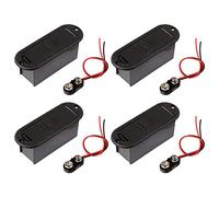 liovitor 4 soportes de batería de 9 V para guitarra y bajo