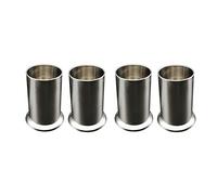 liovitor 4 soportes para pajitas de acero inoxidable, dispensador de pajitas para encimera, organizador de cubiertos, cucharas, tenedores y palillos